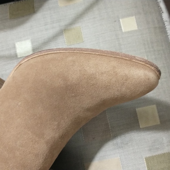 Barneys New York Tan Suede Ankle Boots Vero Cuoio - Picture 5 of 8